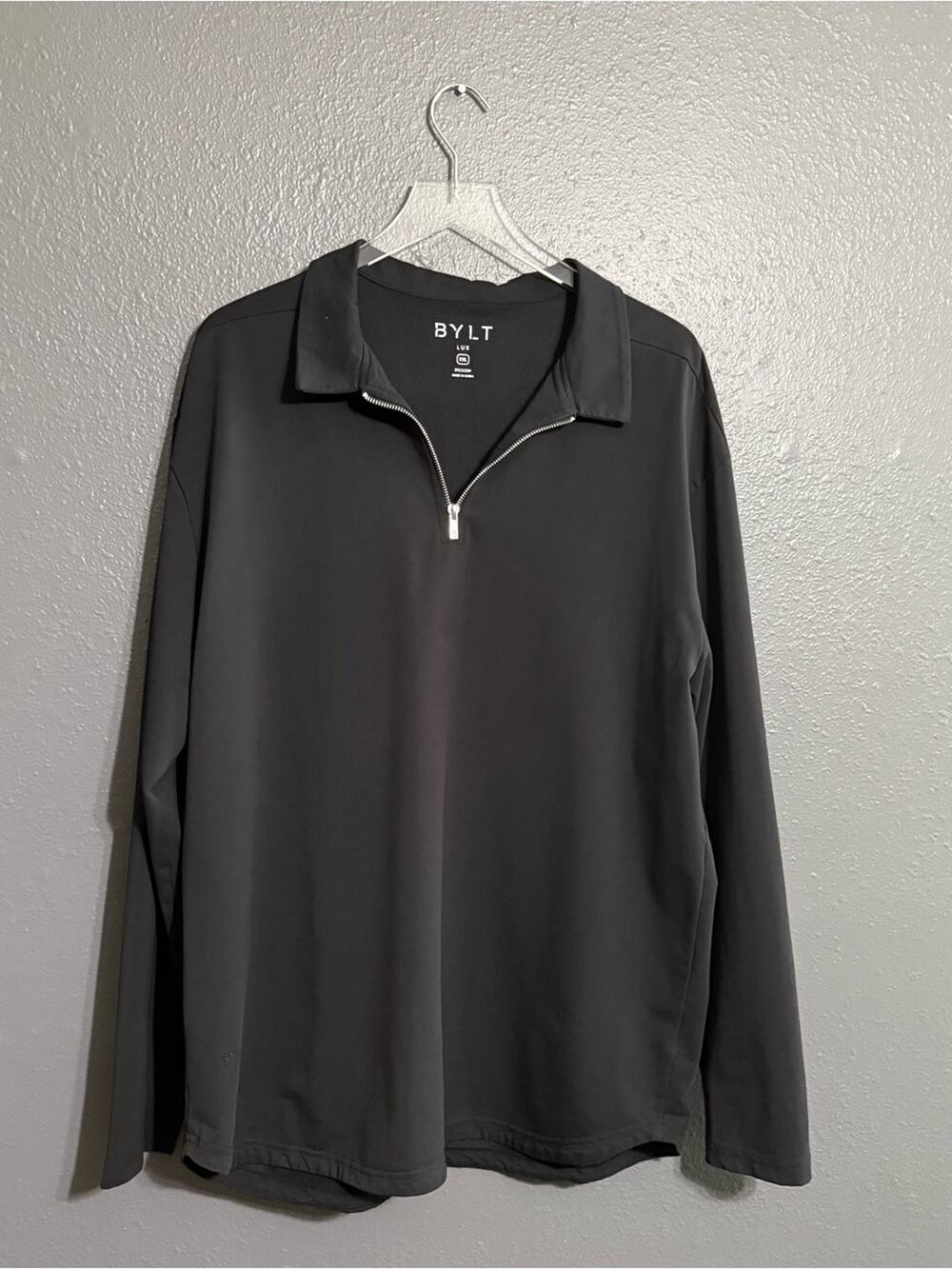 BYLT Lux Quarter Zip Pullover Black Size XXL